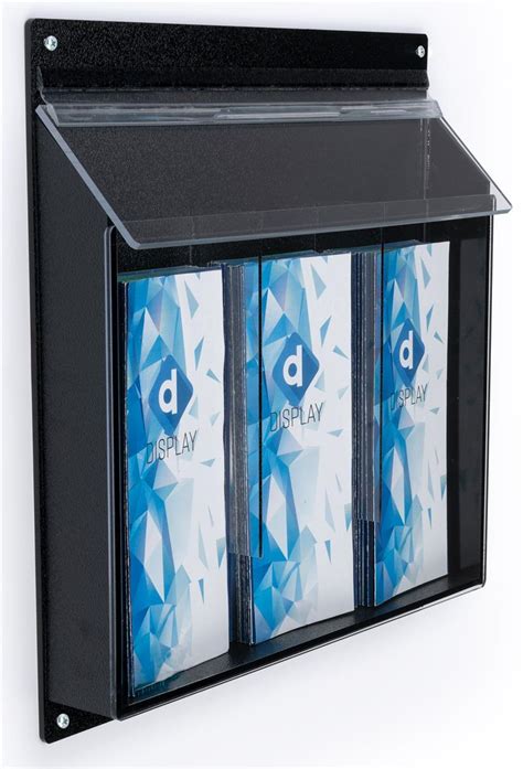 outdoor brochure box metal|free standing outdoor brochure box.